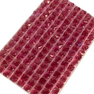 Swarovski Lot/24 8mm Rose Bicone Faceted Loose Crystals - Made in Austria